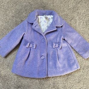 Little Me Lavender Pea Coat for Baby/Toddler
